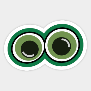 Green eyes Sticker